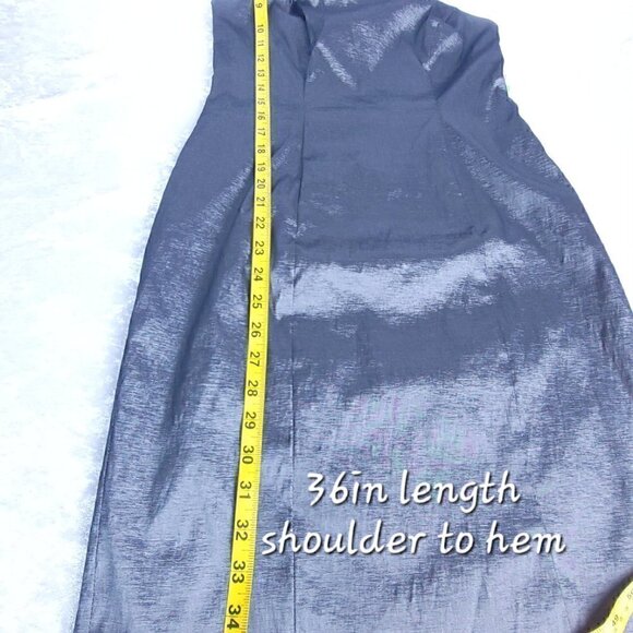 S.L. Fashions Cap Slv Petal One Shldr Sheath Dress Size 8 Color is Nickel (NWT) - Picture 13 of 16
